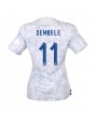 Frankrike Ousmane Dembele #11 Replika Borta Kläder Dam VM 2022 Kortärmad